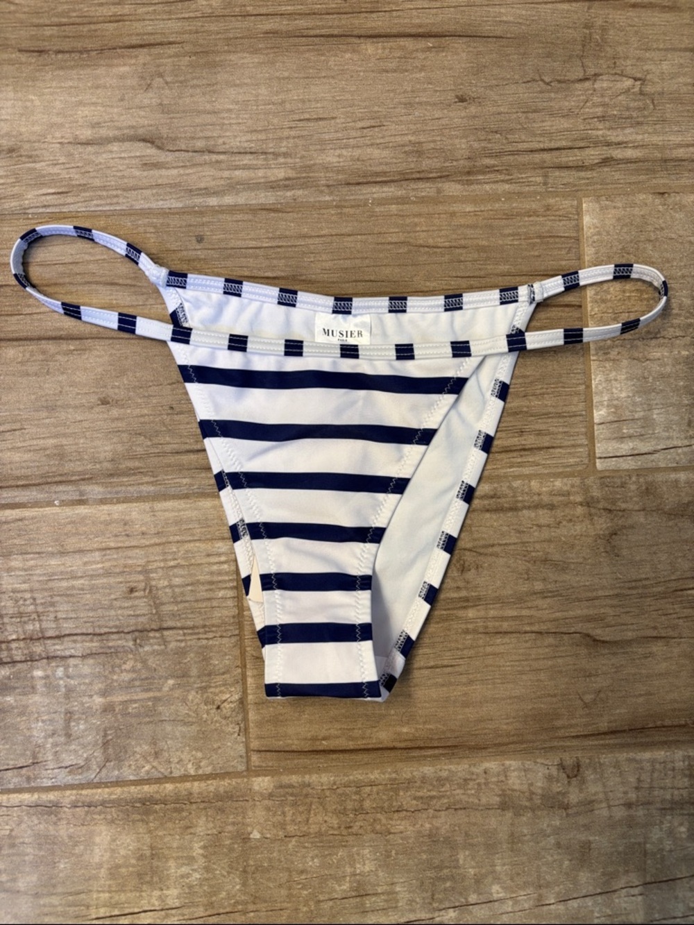 Musier Paris Striped Navy & White Bikini Set- NWT - Picture 3 of 7